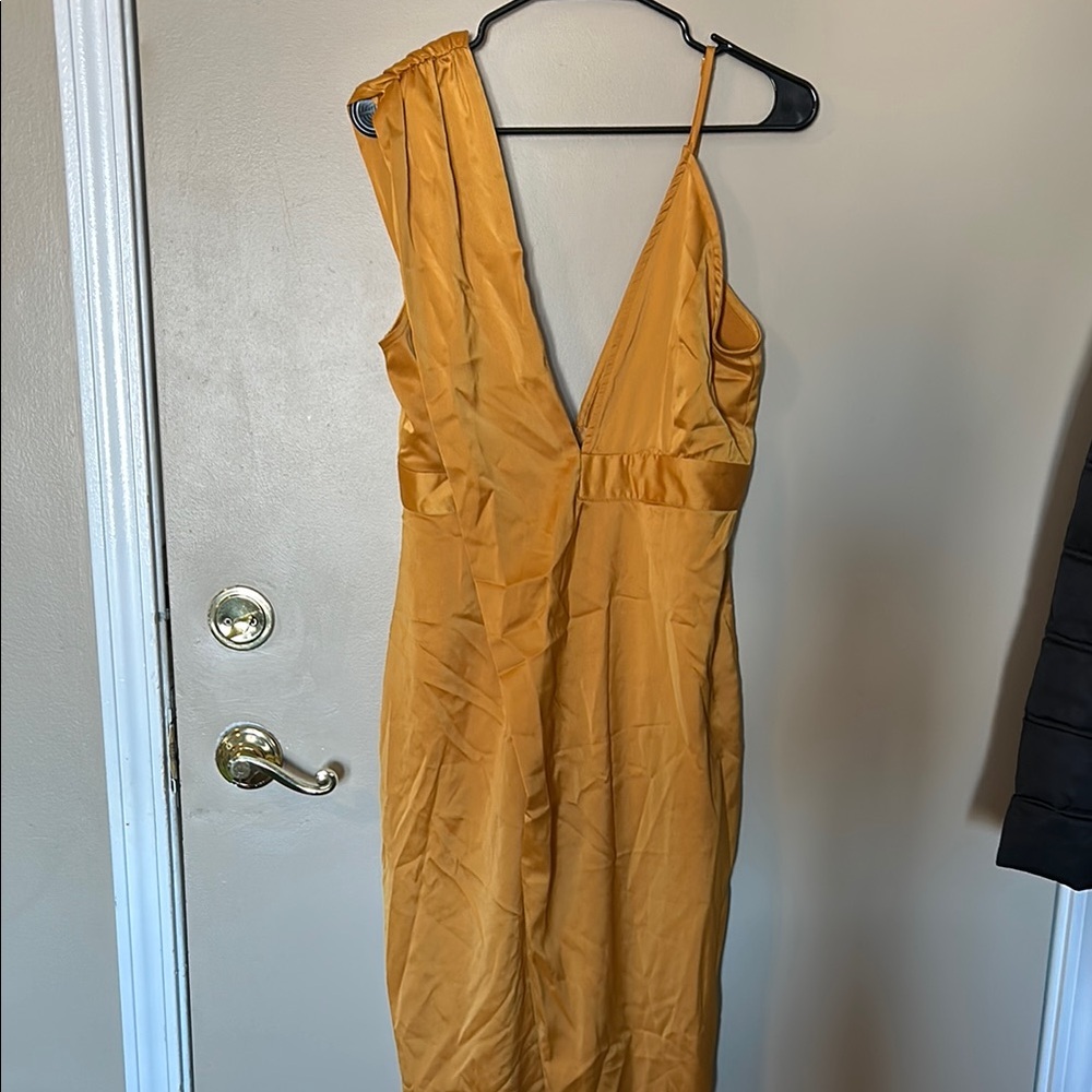 Elegant Mustard Yellow Dress